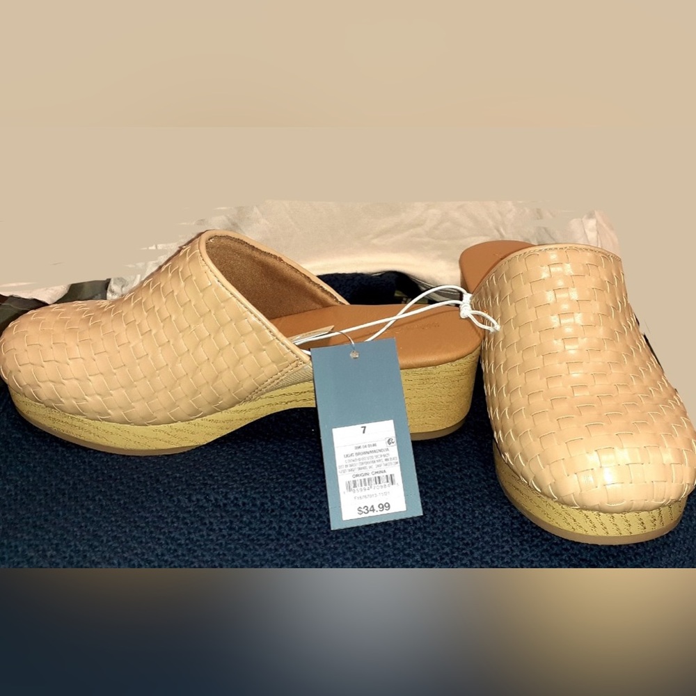 Faux Leather Magnolia Clogs